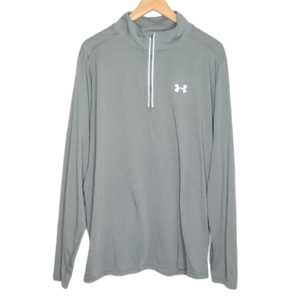 Under Armour Men's Sz 2XL Pullover Half Zip Active Athletic Long Sleeve Shirt